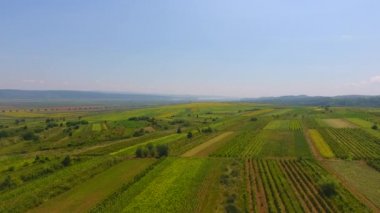 Romanya , Avrupa'nın tarım alanlarının havadan görünümü