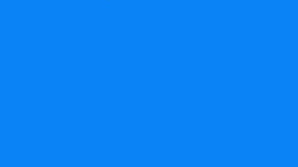 蓝屏可编辑彩色背景下的真实感水果动画 — 图库视频影像