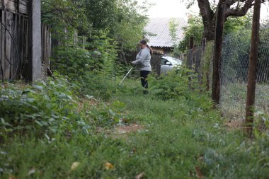 Kırsal kesimde kadınlar günlük aktiviteler, doğa işleri ev işleri.