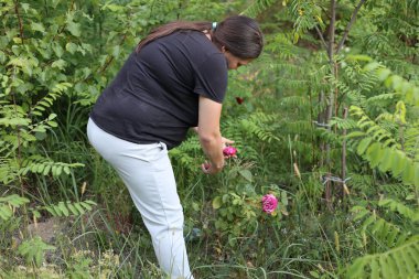 Kırsal kesimde kadınlar günlük aktiviteler, doğa işleri ev işleri.