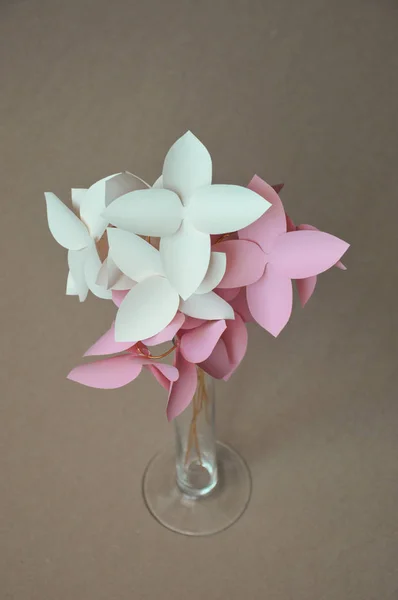 paper flowers. interior decor. the decoration of the walls of the interior. paper decor. flowers in interior. decoration with large flowers.