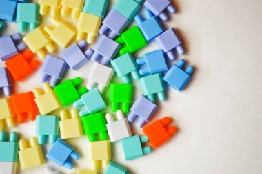 Tasarımcının bir parçası. Çocuk oyuncağı. Tasarım için arkaplan.