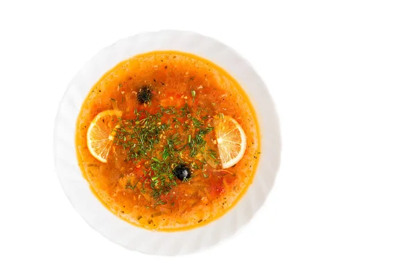 yemek menü beyaz arka plan Restoran Rus gıda corba