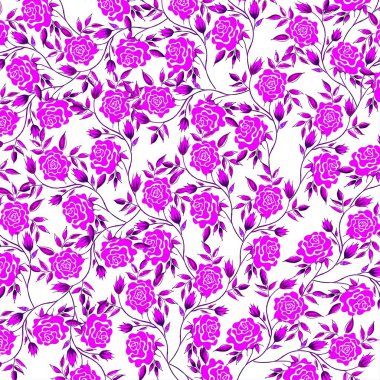 Çiçekler illüstrasyon kavramı. Beyaz arka plan üzerinde güzel çiçek buket çizim, kalem hattı ve fırça darbesi ile dekoratif serisi, kumaş için çiçek desen için kullanılan, duvar kağıdı, kağıt, vb.