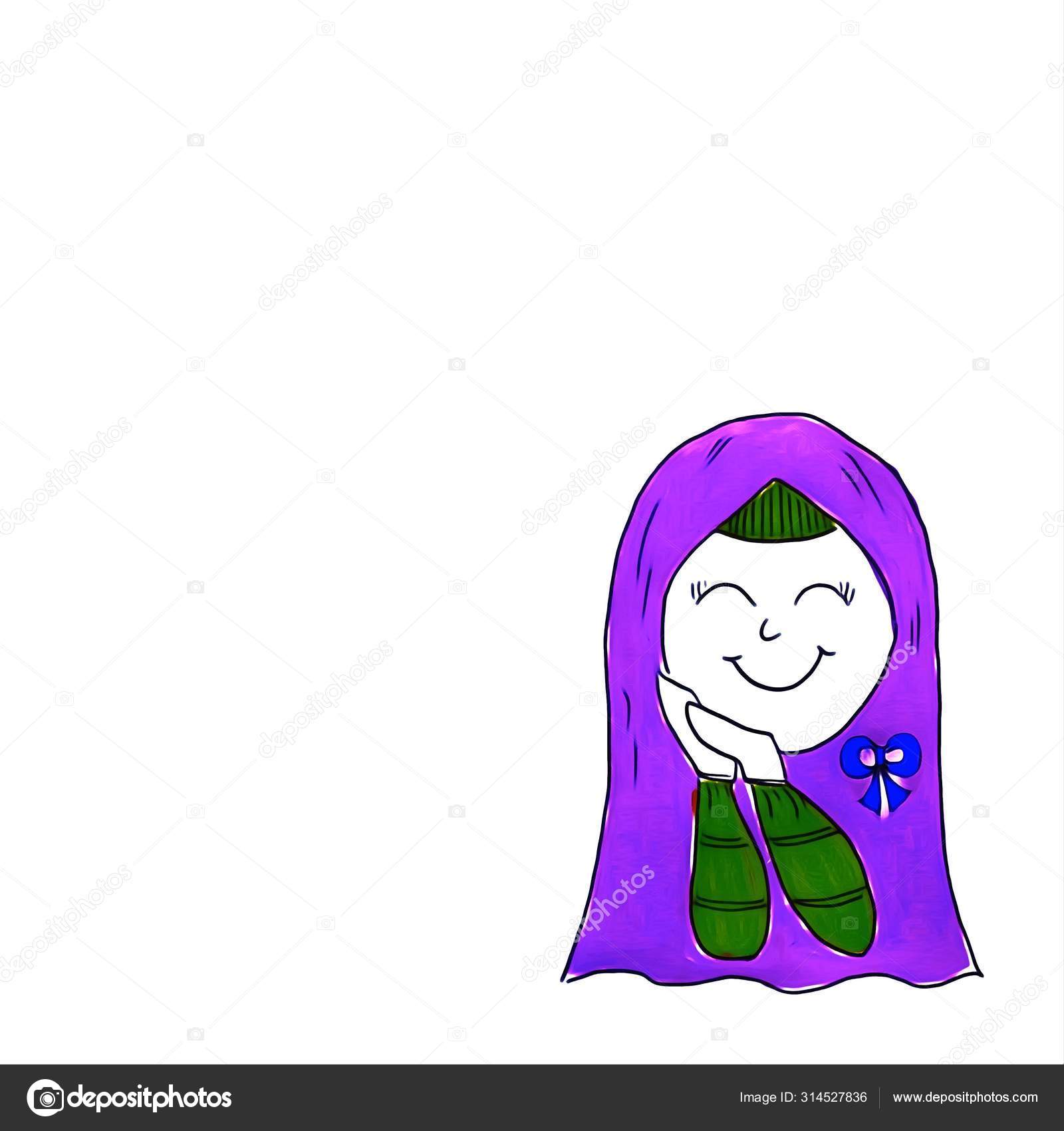 Illustration  Islamic girl images, Hijab drawing, Hijab cartoon