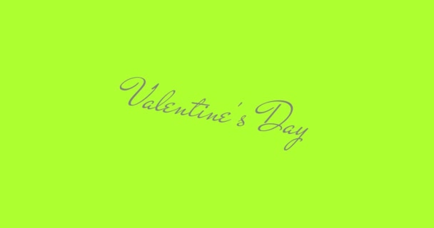 Valentines Day. Text — Stock Video