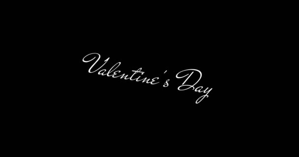 Valentines Day. Text — Stock Video