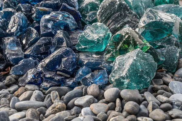 Beautiful Blue Crystals Stones — Stock Photo, Image