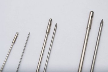 Kateter trocars gri yüzeyi farklı türleri