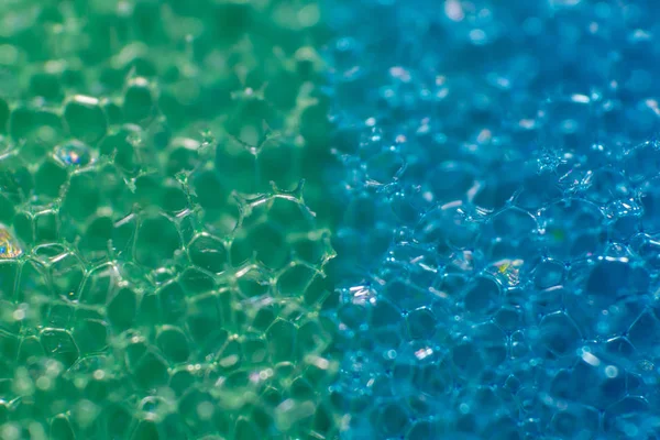 Dishwashing sponge in macro view — Stock Photo, Image