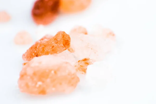 Macro photo of Himalayan Pink Salt — Stock Photo, Image