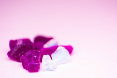 silika kedi çöp makro fotoğraf. silikon dioksit kristalleri