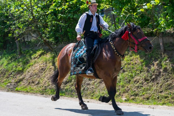 Batin Cluj Romania 2019 Perayaan Tradisional Impanatul Boului Atau Instrutatul — Stok Foto