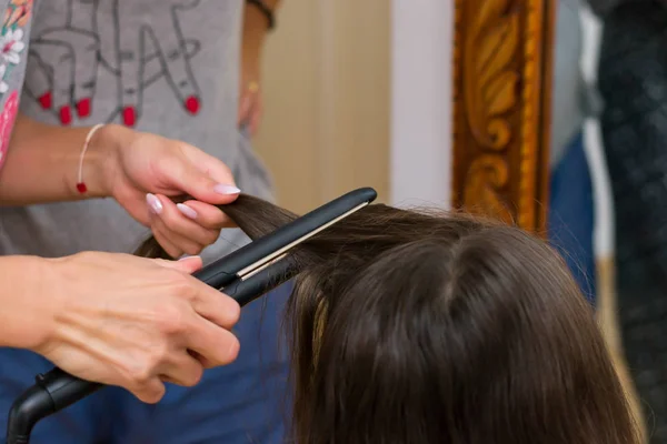 Hair Extension Plaque Beauty Salon — Stock Photo, Image