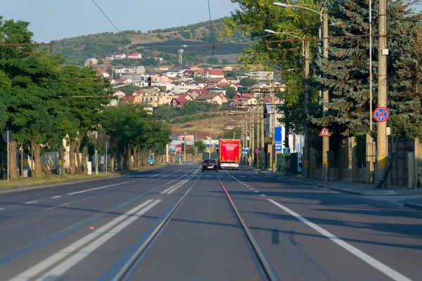 Cluj-Napoca/Romania-09 01 2019:,, Bulevardul Muncii Street on sunday morning''