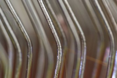 saç fırçası tokalarının makro fotoğrafı