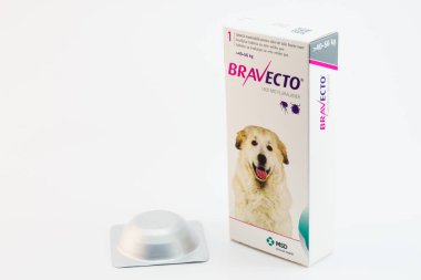 Cluj-Napoca / Romanya-10 24 2019: Bravecto Chewable Tick & Flea Ta
