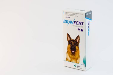 Cluj-Napoca / Romanya-10 24 2019: Bravecto Chewable Tick & Flea Ta