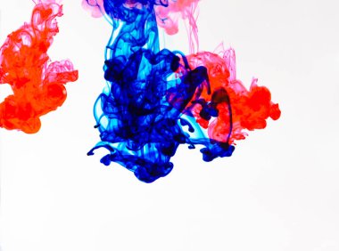 Gıda rengi damla ve soyut ve arka plan için suda çözünür.