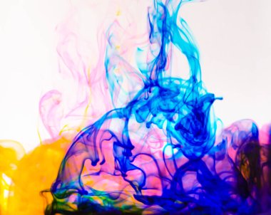 Gıda rengi damla ve soyut ve arka plan için suda çözünür.