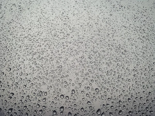 Goccia Pioggia Sulla Finestra Nella Stagione Dei Monsoni — Foto Stock