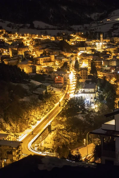 Notturno Angolo Terme Italia — Zdjęcie stockowe