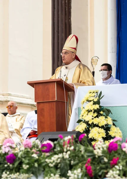 Celebración en honor del icono Budslav de la Madre de Dios — Foto de Stock