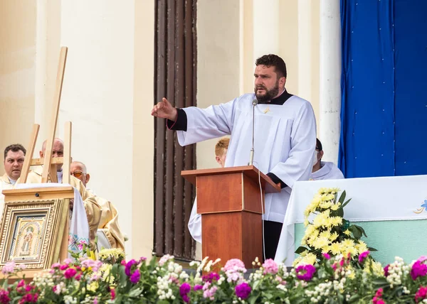 Celebración en honor del icono Budslav de la Madre de Dios — Foto de Stock