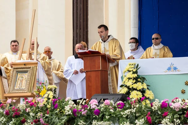 Celebración en honor del icono Budslav de la Madre de Dios — Foto de Stock