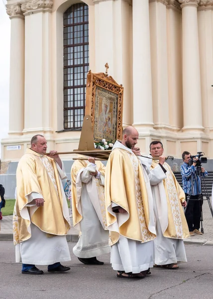 Celebración en honor del icono Budslav de la Madre de Dios — Foto de Stock