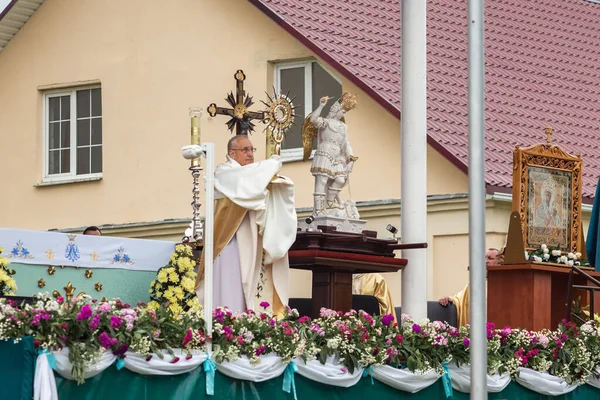 Celebración en honor del icono Budslav de la Madre de Dios — Foto de Stock