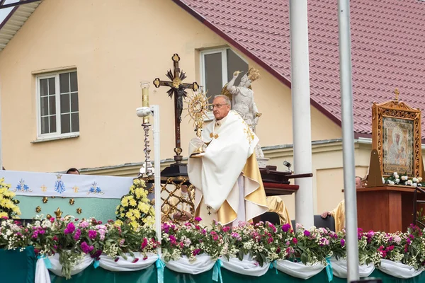 Celebración en honor del icono Budslav de la Madre de Dios — Foto de Stock