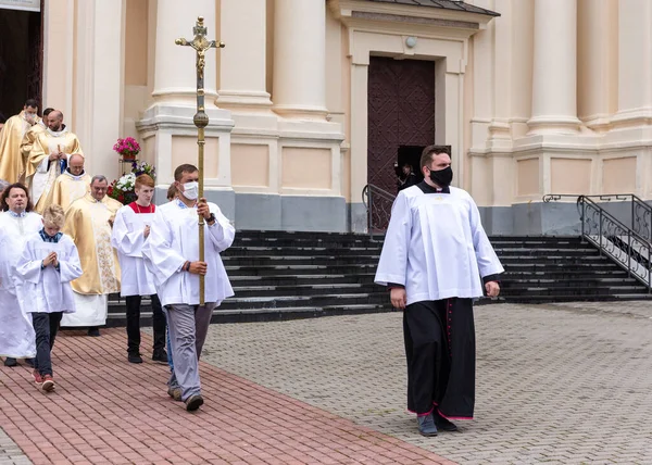 Celebration in honor of the Budslav icon of the Mother of God — Stock Photo, Image