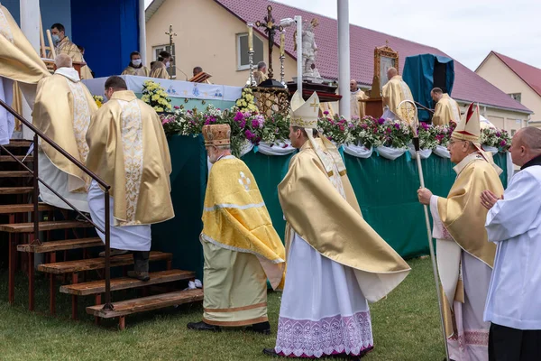 Celebración en honor del icono Budslav de la Madre de Dios — Foto de Stock