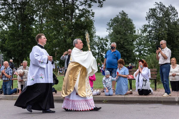 Celebrazione in onore dell'icona Budslav della Madre di Dio — Foto Stock
