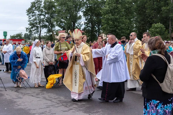 Celebrazione in onore dell'icona Budslav della Madre di Dio — Foto Stock