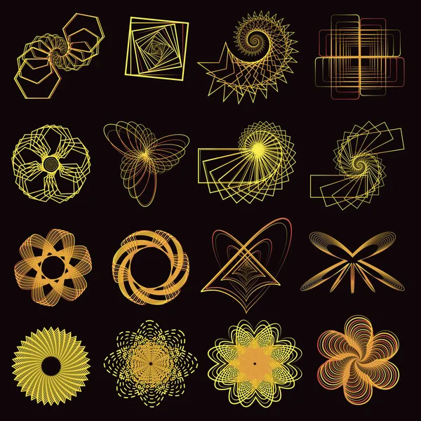 Güzel süsleme kontur tasarım