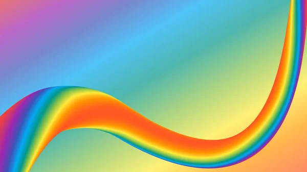 Abstract rainbow colored art with gradient bg