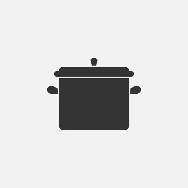 Icône Pot Vecteur Ustensiles Cuisine — Image vectorielle