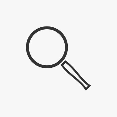 büyüteç simgesini, cam vektör