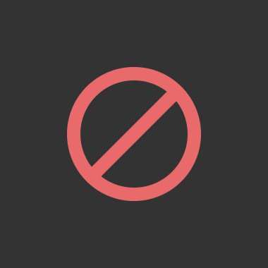 Dur simgesi, hiçbir vektör