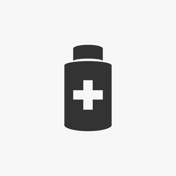 Εικονίδιο Μπουκάλι Ιατρική Ιατρική Διάνυσμα — Διανυσματικό Αρχείο