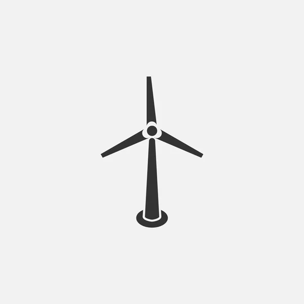 Větrná Turbína Ikona Eco Vektor — Stockový vektor