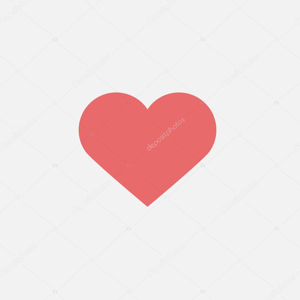 heart icon, love vector