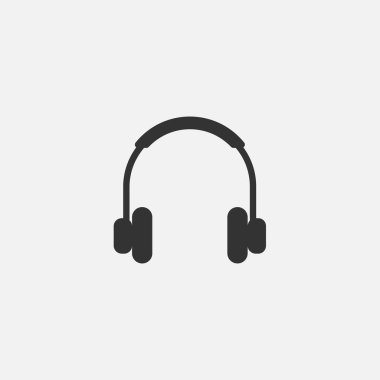 kulaklık simgesi, kulaklık vektör