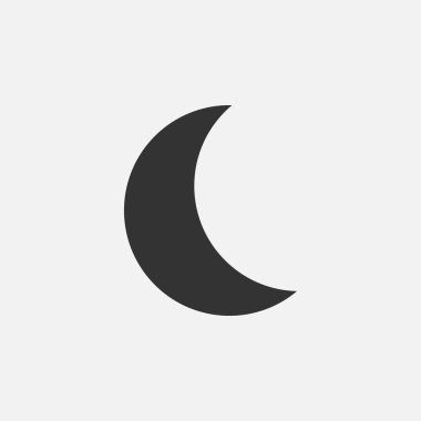 ay simge, gece vektör