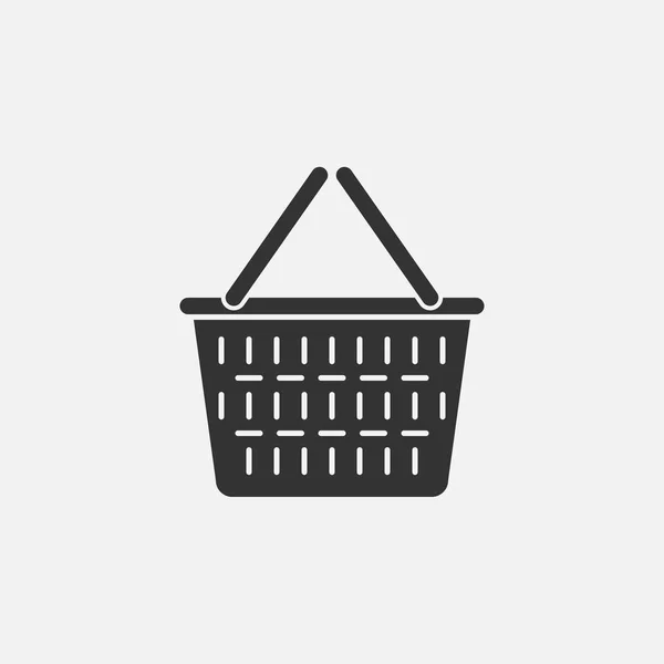 Shopping Basket Icon Basket Vector — Stock Vector