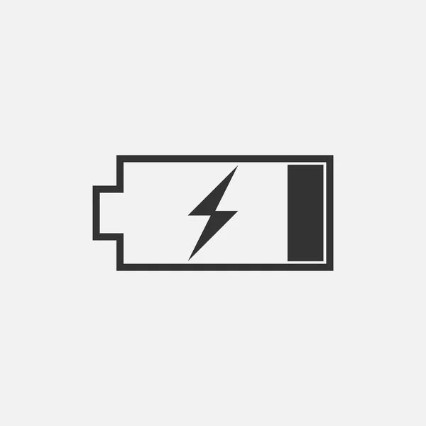 Ícone Bateria Vetor Carga — Vetor de Stock