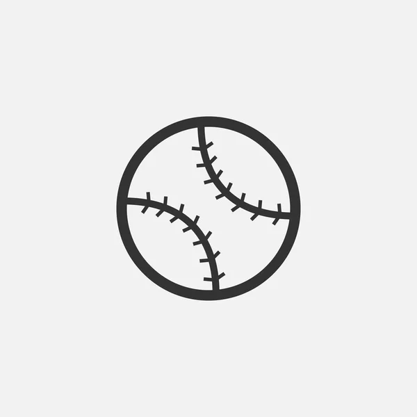 Ikona Baseball Baseball Wektor — Wektor stockowy