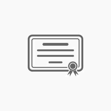 sertifika simge, yeterlilik vektör